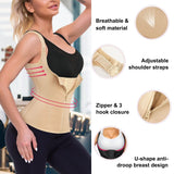 Corset Sport Femme Zippé – Ceinture Amincissante & Gainage Taille