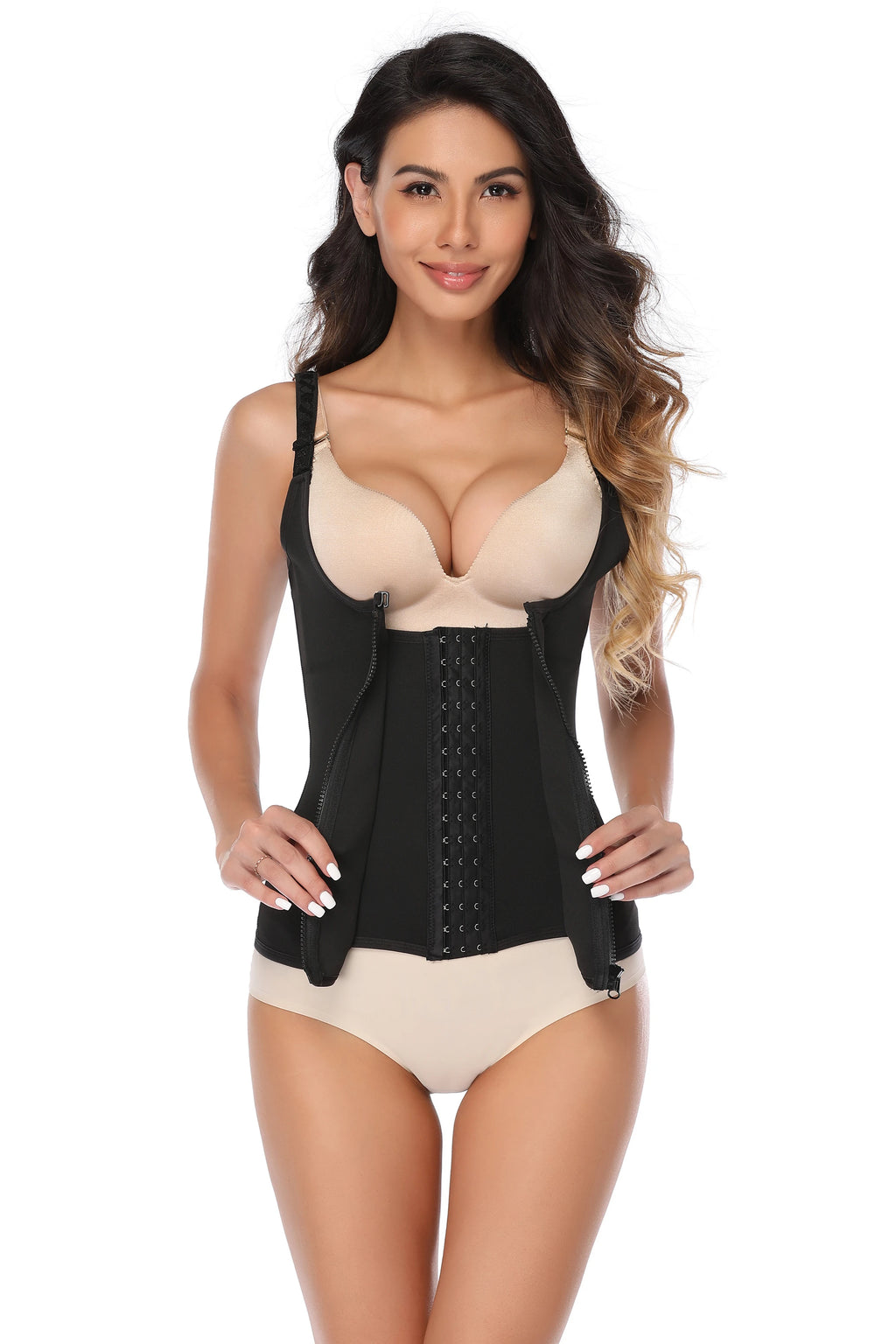Corset Sport Femme Zippé – Ceinture Amincissante & Gainage Taille