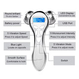 Rouleau de Massage Visage 4D EMS – Microcourant & Lifting V