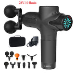 Pistolet de Massage 24V – 12 Têtes, Percussion & Relaxation Musculaire