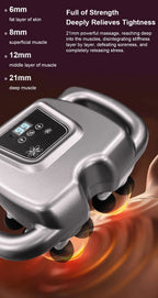 VIBELUX 2 – Pistolet de Massage avec 16 Têtes, 99 Niveaux d’Intensité, Ultra Silencieux