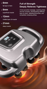 VIBELUX 2 – Pistolet de Massage avec 16 Têtes, 99 Niveaux d’Intensité, Ultra Silencieux