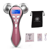 Rouleau de Massage Visage 4D EMS – Microcourant & Lifting V