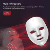 Masque LED sans fil Foreverlily 7 couleurs pour lifting et anti‑âge
