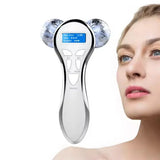 Rouleau de Massage Visage 4D EMS – Microcourant & Lifting V