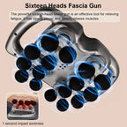 VIBELUX 2 – Pistolet de Massage avec 16 Têtes, 99 Niveaux d’Intensité, Ultra Silencieux
