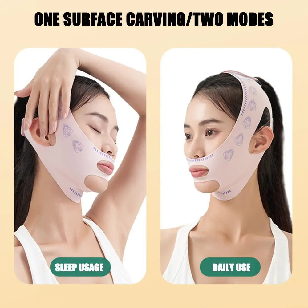 Masque de lifting visage et menton pour affiner les joues et redessiner l’ovale