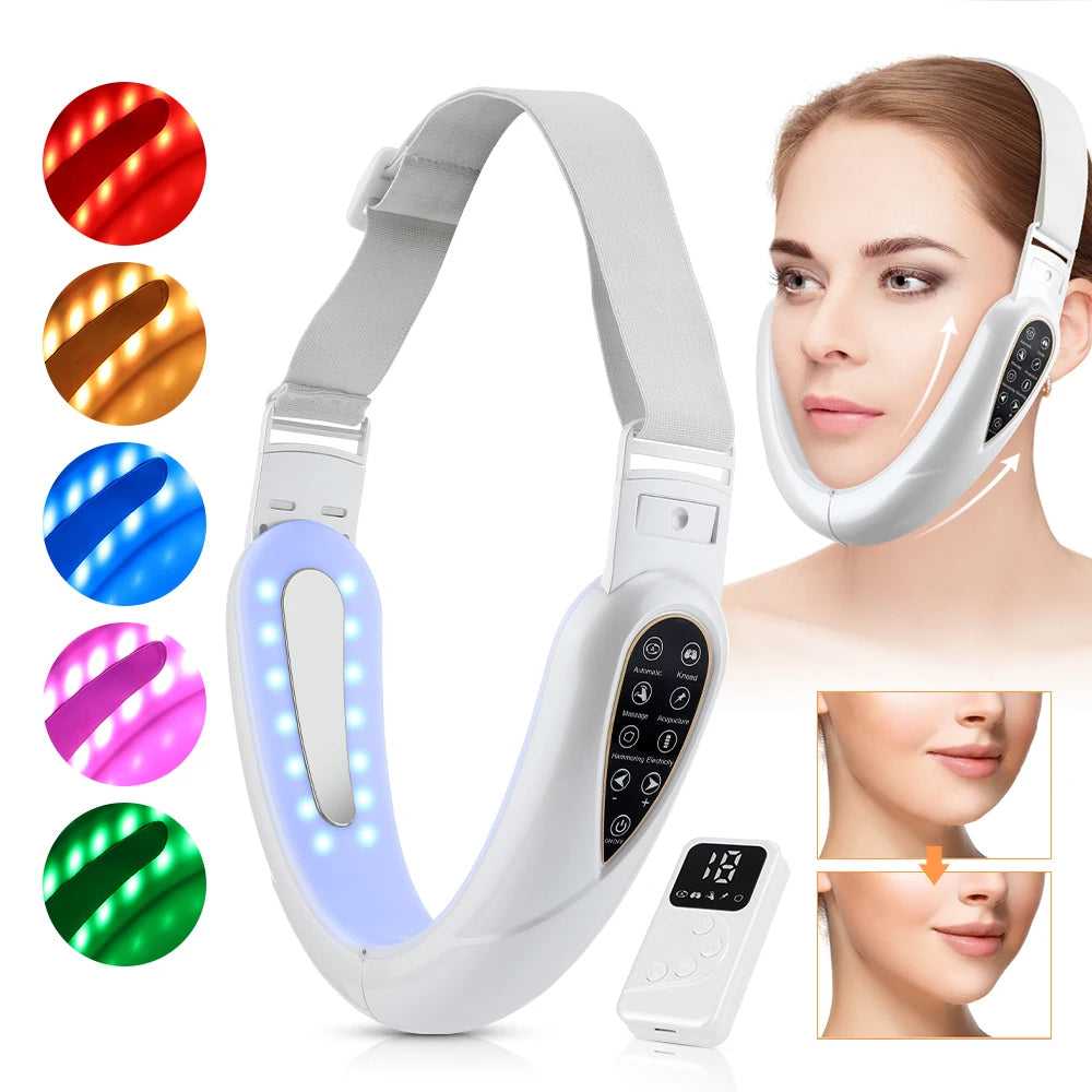 Appareil Massage Visage V-Lift LED – Anti-Rides & Double Menton-LIFTVIS