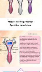 Rouleau de Massage Visage 4D EMS – Microcourant & Lifting V