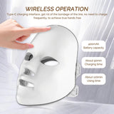 Masque LED sans fil Foreverlily 7 couleurs pour lifting et anti‑âge