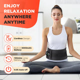 Ceinture de Massage Chauffante de Relaxation, Vibration & Soutien Lombaire