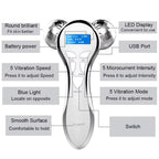 Rouleau de Massage Visage 4D EMS – Microcourant & Lifting V