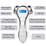 Rouleau de Massage Visage 4D EMS – Microcourant & Lifting V