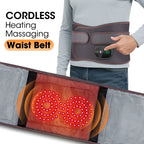 Ceinture de Massage Chauffante de Relaxation, Vibration & Soutien Lombaire