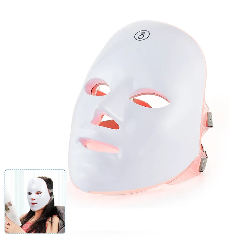 Masque LED sans fil Foreverlily 7 couleurs pour lifting et anti‑âge