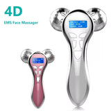 Rouleau de Massage Visage 4D EMS – Microcourant & Lifting V
