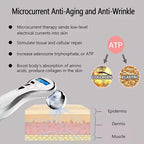 Rouleau de Massage Visage 4D EMS – Microcourant & Lifting V