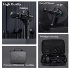 Pistolet de Massage 24V – 12 Têtes, Percussion & Relaxation Musculaire