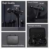 Pistolet de Massage 24V – 12 Têtes, Percussion & Relaxation Musculaire