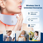 Masque facial anti-âge à LED avec cou 7 couleurs pour lifting et anti‑âge