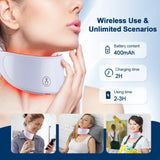 Masque facial anti-âge à LED avec cou 7 couleurs pour lifting et anti‑âge