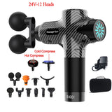 Pistolet de Massage 24V – 12 Têtes, Percussion & Relaxation Musculaire