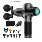 Pistolet de Massage 24V – 12 Têtes, Percussion & Relaxation Musculaire