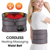 Ceinture de Massage Chauffante de Relaxation, Vibration & Soutien Lombaire