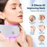Masque facial anti-âge à LED avec cou 7 couleurs pour lifting et anti‑âge