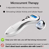 Rouleau de Massage Visage 4D EMS – Microcourant & Lifting V