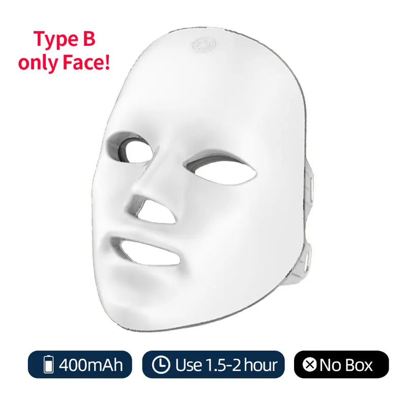 Masque LED sans fil Foreverlily 7 couleurs pour lifting et anti‑âge