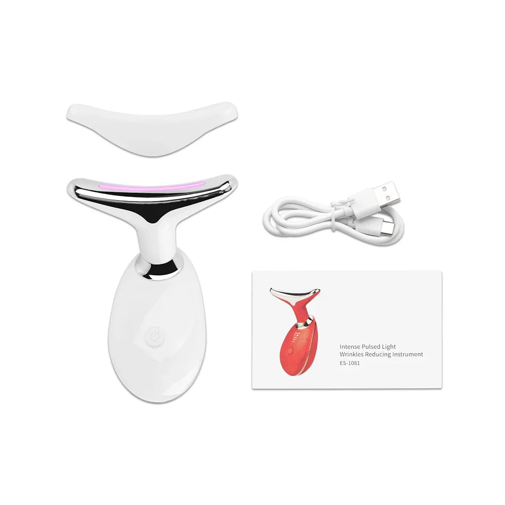 Masseur facial EMS SALORIE microcourant et lumière rouge pour lifting