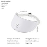 Masque facial anti-âge à LED avec cou 7 couleurs pour lifting et anti‑âge