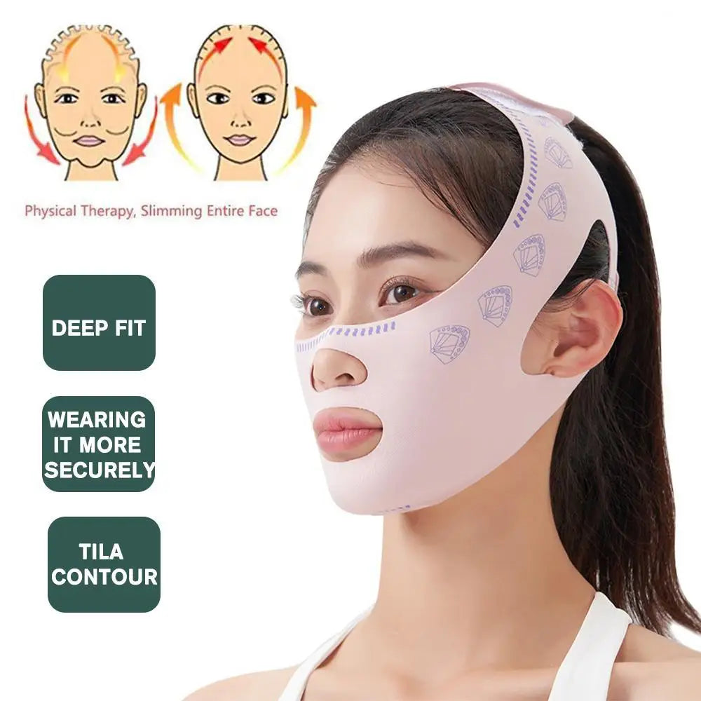 Masque de lifting visage et menton pour affiner les joues et redessiner l’ovale