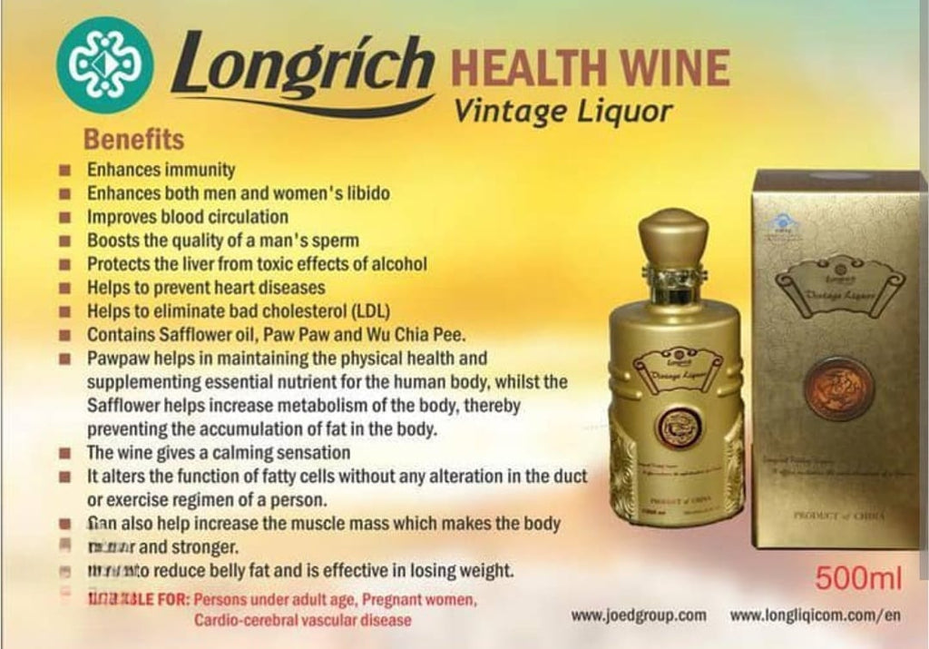 Vin Longrich Blue Wine – Énergie, Vitalité & Bien‑être naturel