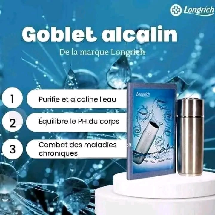 Gobelet Alcalin Longrich – Purification d’eau, Alcalinisation & Bien‑être
