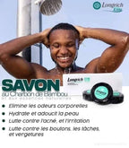Savon Longrich Bamboo Charcoal – Anti‑acné, Anti‑taches & Purifiant naturel