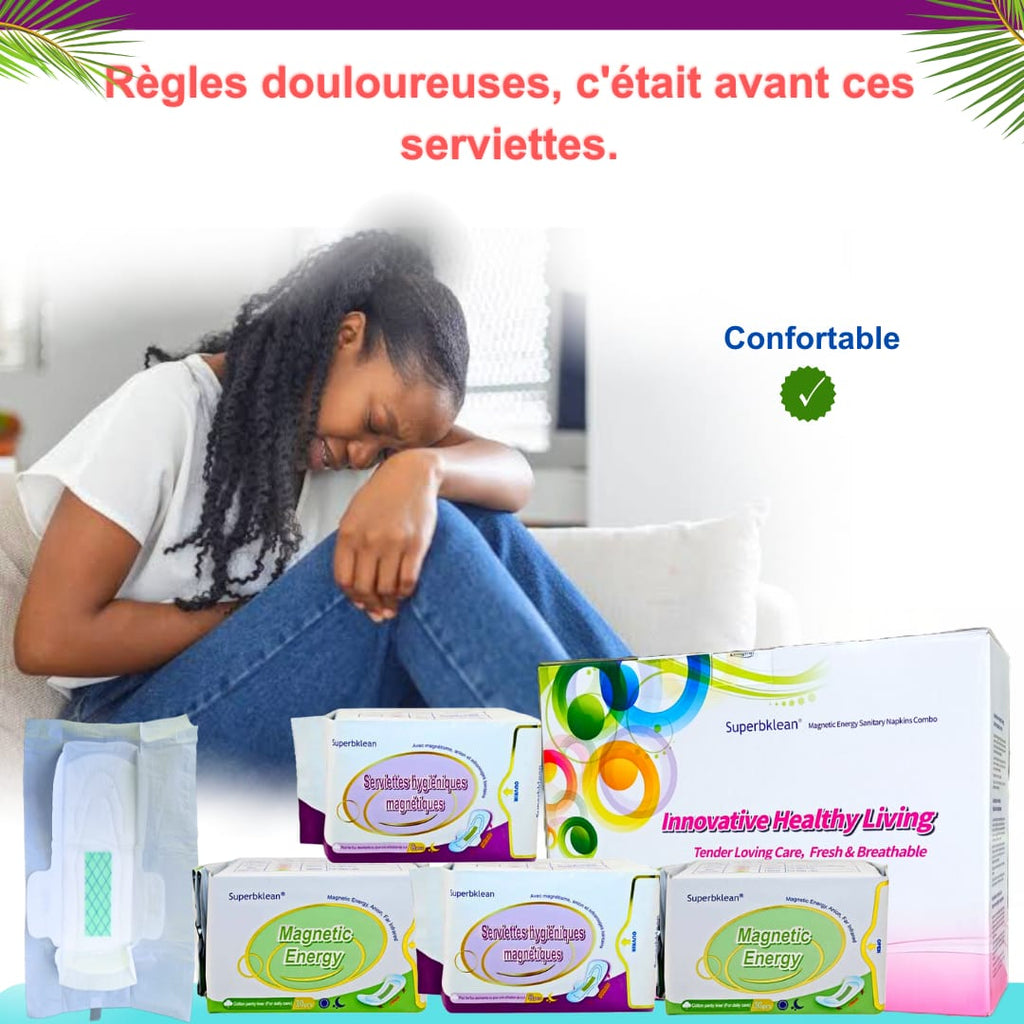 Serviettes Hygiéniques Longrich – Anti‑bactériennes, Ultra‑absorbantes & Confort 24h