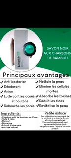 Savon Longrich Bamboo Charcoal – Anti‑acné, Anti‑taches & Purifiant naturel