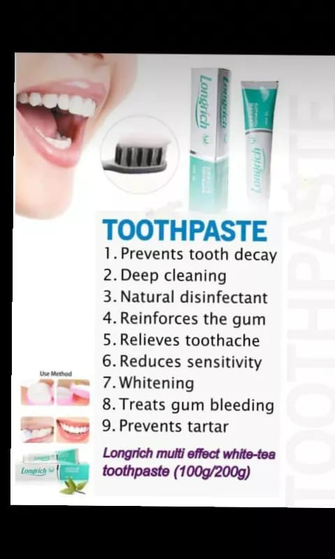 Pack Longrich 2‑en‑1 : Dentifrice White Tea + Spray Anti‑Mauvaise Haleine